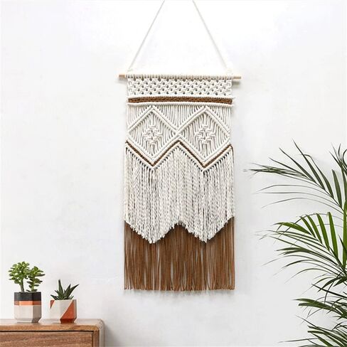 BMIDRUT Hanging Macrame Tapestry Dream Catchers Hand Woven Tapestries Boho Wall Art Decor Home Wall Decor Wall Pediment in Saudi Arabia