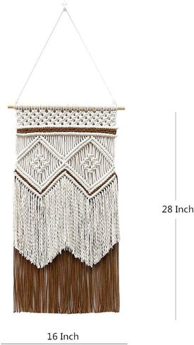 BMIDRUT Hanging Macrame Tapestry Dream Catchers Hand Woven Tapestries Boho Wall Art Decor Home Wall Decor Wall Pediment in Saudi Arabia