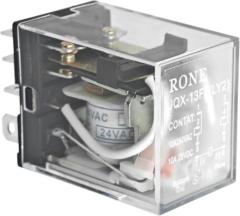 LY2-AC24 General Purpose Power Relay - DPDT 10A Contact Rating, 24VAC Rated Voltage - Reliable Electric Signal Control for Low Current Applications in Saudi Arabia