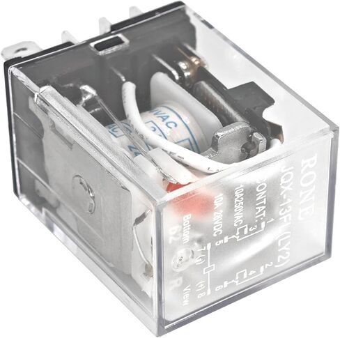 LY2-AC24 General Purpose Power Relay - DPDT 10A Contact Rating, 24VAC Rated Voltage - Reliable Electric Signal Control for Low Current Applications in Saudi Arabia