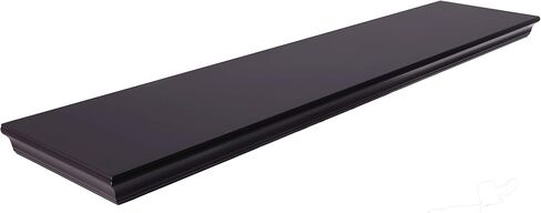 Kiera Grace Bristol Aston Floating Shelves, Modern Wall Mounted Shelf for Bedroom, Kitchen, 24", Espresso, Matte Finish,1Pack in Kuwait