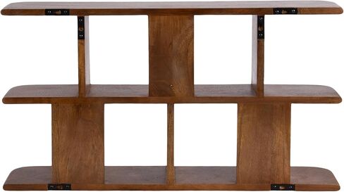 Kate and Laurel Madero Transitional Solid Wood Wall Shelf, 30 x 6 x 17, Walnut Brown, Modern Small Bookshelf for Use as Living Room Display Shelf or Over Toilet Storage Shelf in Saudi Arabia