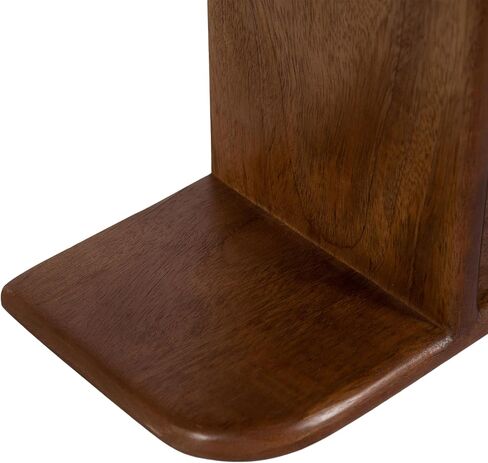 Kate and Laurel Madero Transitional Solid Wood Wall Shelf, 30 x 6 x 17, Walnut Brown, Modern Small Bookshelf for Use as Living Room Display Shelf or Over Toilet Storage Shelf in Saudi Arabia