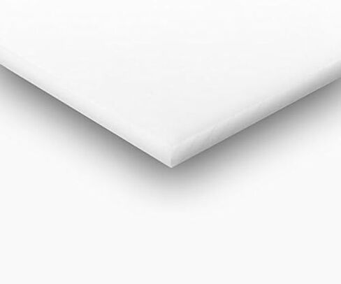 Acetal Copolymer Plastic Sheet 3/4" x 24" x 24" - Natural White Color in Kuwait