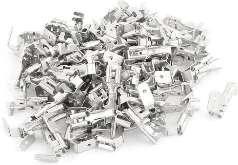 uxcell 100 Pcs 4.8 Width Back Insulated Terminals Electrical Wire Crimp Connector in Saudi Arabia