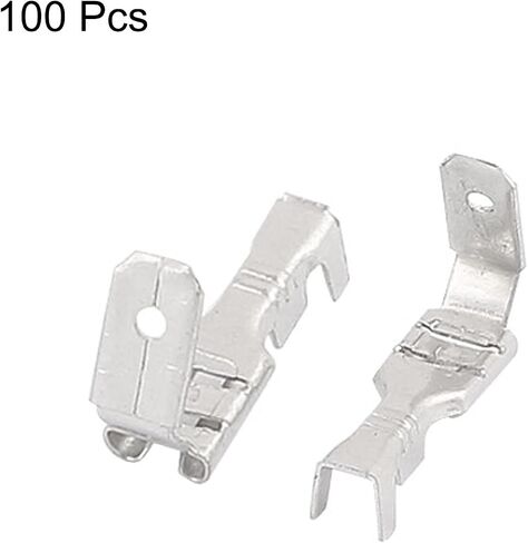 uxcell 100 Pcs 4.8 Width Back Insulated Terminals Electrical Wire Crimp Connector in Saudi Arabia