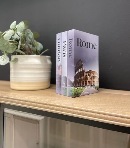 Sturdy Decorative Books for Book Shelf Decor, Fake Book Box with Magnetic Closure, 3 Hardcover Fake Books for Decoration, Coffee Table Books for Home Decor, Coffee Table Decor in Saudi Arabia