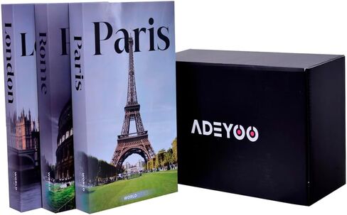Sturdy Decorative Books for Book Shelf Decor, Fake Book Box with Magnetic Closure, 3 Hardcover Fake Books for Decoration, Coffee Table Books for Home Decor, Coffee Table Decor in Saudi Arabia