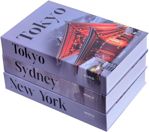 Sturdy Decorative Books for Book Shelf Decor, Fake Book Box with Magnetic Closure, 3 Hardcover Fake Books for Decoration, Coffee Table Books for Home Decor, Coffee Table Decor in Saudi Arabia