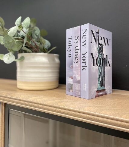 Sturdy Decorative Books for Book Shelf Decor, Fake Book Box with Magnetic Closure, 3 Hardcover Fake Books for Decoration, Coffee Table Books for Home Decor, Coffee Table Decor in Saudi Arabia