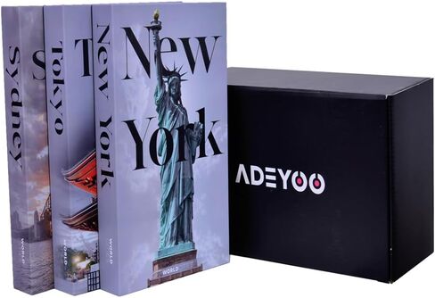 Sturdy Decorative Books for Book Shelf Decor, Fake Book Box with Magnetic Closure, 3 Hardcover Fake Books for Decoration, Coffee Table Books for Home Decor, Coffee Table Decor in Saudi Arabia