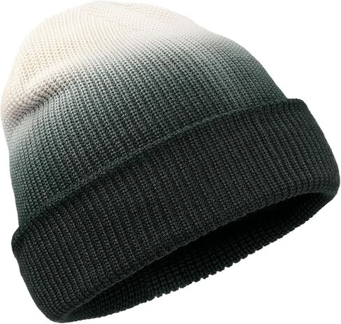 Croogo Tye Die Cuffed Slouchy Skull Caps Women Winter Warm Knit Beanie Hat Ski Hat Daily Ribbed Toboggan Cap Men Brimless Cap in Saudi Arabia