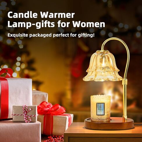 مصباح تدفئة الشموع من أوربانفيستا مع مؤقت وخافت، سخان ذوبان الشمع قابل للتعديل، هدايا تدفئة منزلية لغرفة النوم الحديثة، ديكور منزلي جديد، مصباحان متضمنان (أسود) in Kuwait