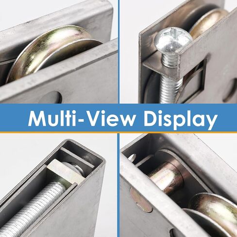 0C5Y00P0 2 حزمة من بكرات أبواب الفناء المنزلقة، متوافقة مع أبواب الفناء المنزلقة P-Ella، محمل عجلة كروية فولاذية 1-1/2 بوصة، ارتفاع الأسطوانة قابل للتعديل in Kuwait