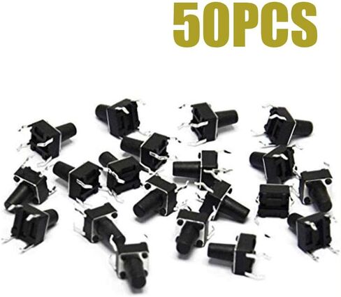 50 قطعة 6x6x9 مللي متر لوحة صغيرة/مايكرو/صغيرة PCB لحظة اللمس اللباقة مفتاح بـزر دفع DIP in Saudi Arabia
