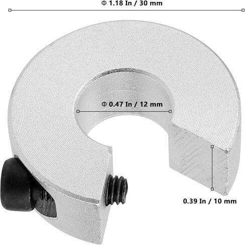 8 عبوات من توقف السكك الحديدية الخطية SBR12، أطواق عمود المشبك مع برغي مجموعة M4، حلقة تثبيت العمود لقضبان الماكينات، الأدلة الخطية، معدات التشغيل الآلي in Kuwait