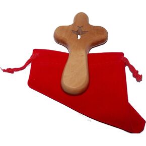 Holy Land Market Holy Spirit the Comforter Cross ... Package . Comes with gift box , Velvet bag & Lord's Prayer card ( 4 Inch )