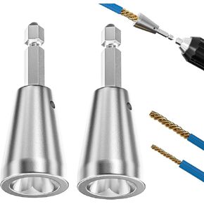 2PCS Wire Twister Tool for Drill, Wire Nut Twister for Electrical Power Drill, 6mm Hex Shank Cable Wire Twisting Tool Wire Twister Wire Connector for 9-22 AWG