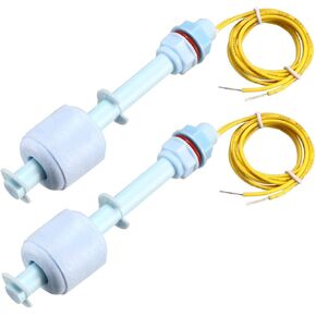 uxcell PP Float Switch for Water Pump Tank Liquid Water Level Sensor M10 100mm Length 16-inch Cable 2pcs