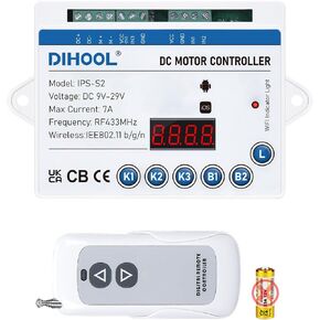 DIHOOL Electric Linear Actuator Controller, eWeLink Smart Wireless WiFi Relay Switch, 12V 24V DC Motor Controllers with Current Limit and Rebound When Obstacles Protection
