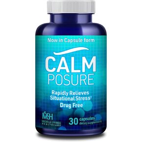 Situational Stress Relief 30 CT – Anti Stress Supplements/Stress Pills/Calm Supplement for Quick Relief fr. Situational Stress -Side Effect-Free Calming Supplements for Adults w/ Magnesium & Vitamin C