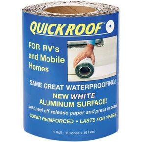 COFAIR PROD Cofair WQR625 Quick Roof Pro Aluminum White 6" x 25'