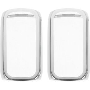 ifundom 2pcs Case Screen Protector Cover Compatible with Fitbit Luxe Silver