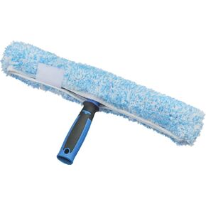 Unger Window Washing Starter Kit with 2-in-1 Microfiber Combi, Collapsible Pole, Microfiber Cloth, and Bucket