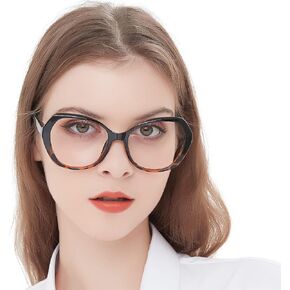AEZUNI Trendy Oversized Reading Glasses Women Fashion Large Ladies Readers 1.0 1.25 1.5 1.75 2.0 2.25 2.5 2.75 3.0 to 6.0