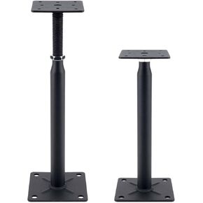 Mini Screw Jack,Adjustable Support Jack for The Floor,Post Floor Joist JacksTelescoping Jack for Temporary Support, 10" to 13",Black 2-Pack