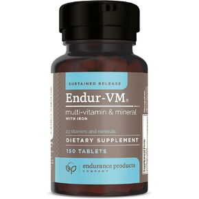 ENDUR -VM with Iron, Daily Multi-Vitamin for Women - Vitamins A, C, D, E, B12, Calcium & Zinc for Immune Health Support & More - 150 Tablets