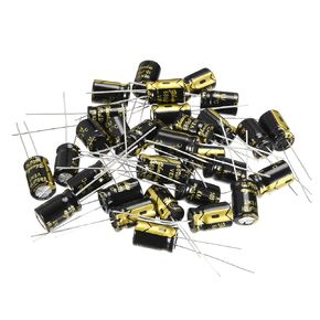 uxcell Aluminum Radial Electrolytic Capacitor with 680uF 10V 105 Celsius Life 2000H 8 x 12 mm Black 30pcs