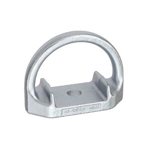 Peakworks Durable, Steel Anchorage W 1/2" Hole, Silver/Brass, Standard, V8221111