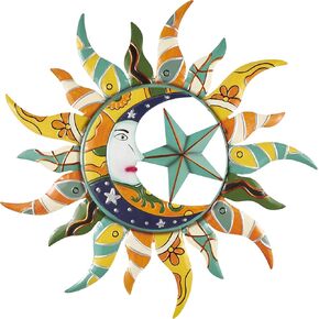 Deco 79 Eclectic Metal Wall Decor, 36"L x 36"H, Multi Colored