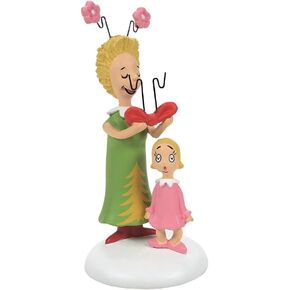 Department 56 Dr. Seuss Grinch Village Accessories Cindy Lou Who's Surprise Figurine, 3.25 Inch, Multicolor