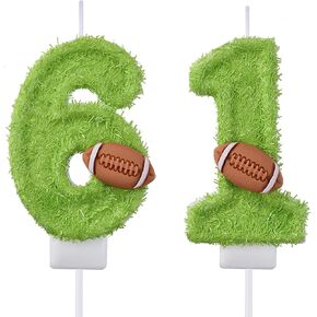 61 Birthday Candles, 61st Cake Candles, Silver Happy Birthday Number 61 Candles Cake Topper Decorations for Party Men Women in Saudi Arabia