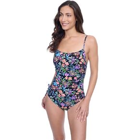 Profile by Gottex Natural Essence Women’s Square Neck Tank Underwire Stylish Elegant One Piece Bathing Suit Swim Essential