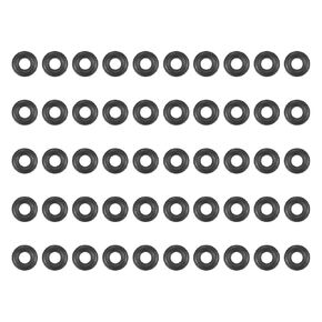 MECCANIXITY Nitrile Rubber O Ring 0.13" OD 0.05" ID 0.04" Width NBR Sealing Gasket Washer Seal O-Ring for Faucet Plumbing Air Gas Repair, Black, Pack of 50