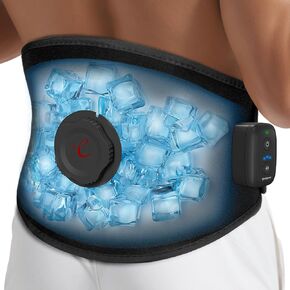 Comfytemp Auto Air Compression Cold Therapy with Large Back Brace & Ice Bag, FSA HSA Eligible, Reusable Cryotherapy Lumbar Ice Cold Wrap for Lower Back Pain Relief, Sciatica, Injuries, Herniated Disc