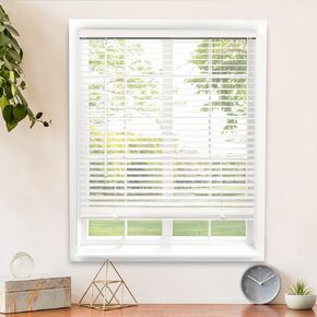 CHICOLOGY Blinds for Windows , Mini Blinds , Window Blinds , Door Blinds , Blinds & Shades , Camper Blinds , Mini Blinds for Windows , Horizontal Window Blinds , Gloss White, 60"W X 72"H