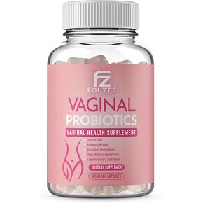 Vaginal Probiotics for Women pH Balance — Cranberry Extract Prebiotics & Lactobacillus Blend — Women’s Vaginal Health Supplement for Vaginal Odor & Vaginal Flora, Yeast Balance, 60 Capsules