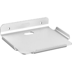 PU Leather Version 8" Floating Shelves for Wall, Metal Wall Shelf for Wall Storage, for Smart Home, Speakers, Internet Router- for Bedroom, Bathroom, and Living Room (Silver)