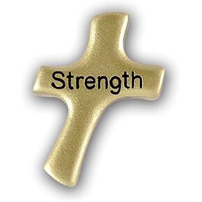 Cathedral Art Gold Strength Cross Token, Multi