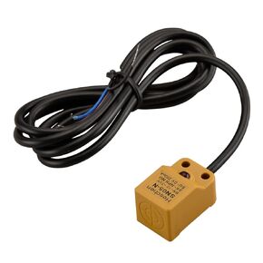 Square Inductive Proximity Sensor Switch, Non-Shield Type, SN05-N, Detector Distance 5mm, 10-30VDC 200mA, NPN Normally Open(NO), 3 Wire