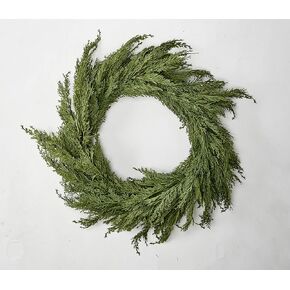 Worth Imports 24" Cedar Wreath, Green