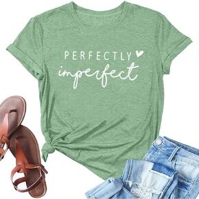 Funny Saying Shirts for Women Love Heart Graphic Tees Cute Letter Print Casual Short Sleeve Inspirational Tee Tops
