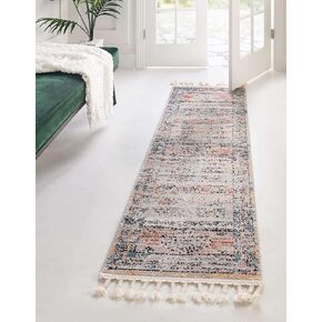 Unique Loom Aramis Collection Area Rug - Tal (2' x 6' 1" Runner, Multi/ Black)