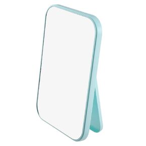 VOCOSTE Desktop Foldable Makeup Mirror, Dressing Desk Bedroom HD Square Travel Portable Mirror for Girl Women, Purple, 8"x6"