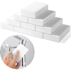 Magic Sponge Eraser,10 Pack 2X Density Extra Thick Melamine Sponge,Household Extra Large Cleaning Pads，Melamine Foam, No Scratches Cleaning Sponge,Multi-Purpose Bathroom,Floor, Kitchen