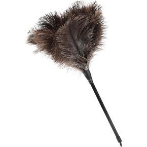 Ostrich Feather Duster 15 Inch Environmentally Handheld Feather Dusters for Cleaning Window Blind Duster(1PCS)
